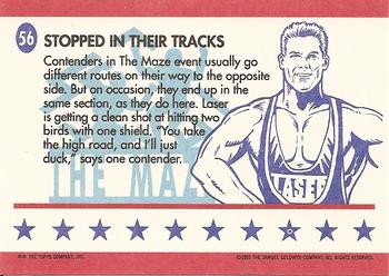 1991 Topps American Gladiators #56 Stopped in Their Tracks Back